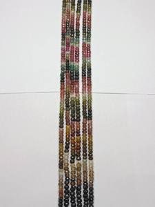 Cuentas facetadas de turmalina natural multicolor de 5 mm y 5,50 mm, certificadas por Aigs, entrega rápida, para la creación de joyería atractiva - Product Image 2