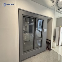 Ventana Corredera Eléctrica Inteligente Moderna Personalizada de Aluminio con Vidrio de Privacidad Conmutable para Proyectos de Hoteles, Villas y Apartamentos