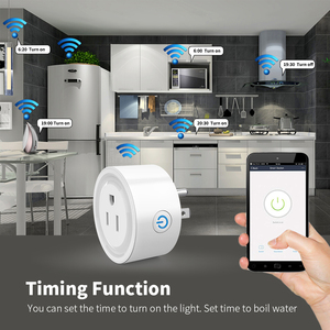 SIXWGH Tuya US WiFi Smart 10A, interrupteur intelligent WiFi, compatible avec <span class=keywords><strong>Alexa</strong></span> et Google Assistant, commande vocale, minuterie, compte à rebours pour la maison et la commande automatique. - Product Image 3