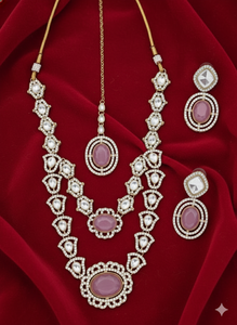 Elegante Juego de Collar Largo con Diseño Antiguo de Mehendi, Joyería Étnica Clásica para Mujer, para Bodas, Fiestas y Moda Festiva - Product Image 4