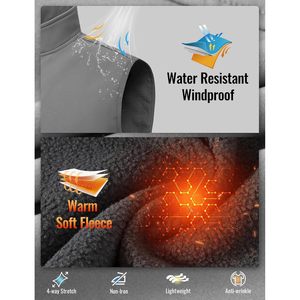 Chaleco Softshell para Hombre Rdruko, Forrado de Polar, Aislado, para Invierno, Resistente al Viento y al Agua, para Senderismo - Product Image 4