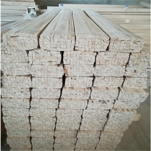 Plinthes triangulaires en bois massif de Paulownia, éco-responsables, modernes et naturelles, avec apprêt Gesso, taille personnalisée, installation facile pour hôtels - Product Image 6