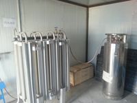 Vaporizador de temperatura ambiente de aire de oxígeno líquido criogénico de alta calidad con motor PLC Gear Motor-Alta seguridad Larga vida útil