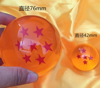 7 Dragon Ball Star Ball 3.5cm 4.3cm 7.6cm Sept Boules de Dragon Ball