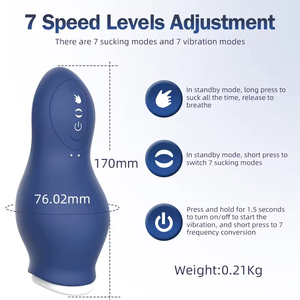 Masturbador Automático con Succión, Juguete Sexual Masculino con 7 Modos de Succión y Vibración, Vagina de Bolsillo de TPE para Hombres Adultos - Product Image 4