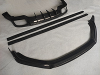 Kit carrosserie en fibre de carbone de haute qualité, style d'usine, pour Porsche Panamera 971 GTS, comprenant un becquet avant, des jupes latérales et un diffuseur arrière