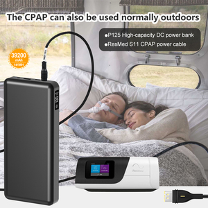 Batterie externe 39200mAh compatible avec les appareils CPAP <span class=keywords><strong>ResMed</strong></span> AirSense 11 et <span class=keywords><strong>ResMed</strong></span> AirMini, port DC5521 et sortie 24V. - Product Image 1