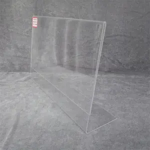 11 "x 7" acrylic nhựa giữ dấu hiệu cho sử dụng bàn, nghiêng trở lại rõ ràng