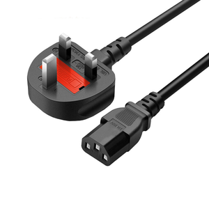 Câble d'alimentation CA à 3 broches britanniques (UK) en forme de 8 C13 à angle droit pour téléviseurs, imprimantes, appareils photo, PS4, <span class=keywords><strong>PS3</strong></span>, prise BS 1363A de type G - Product Image 6
