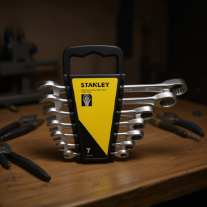 Juego de llaves combinadas Stanley de 8 mm a 19 mm, kit de herramientas métricas con trinquete de 7 piezas - Product Image 3