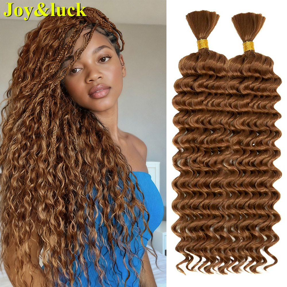 Trenzas de ganchillo Cabello ondulado mojado Extensiones humanas