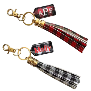 Porte-clés à pompon en cuir PU personnalisé vierge avec monogramme pour cadeaux promotionnels – Vente en gros - Product Image 6