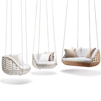 Fauteuil de balcon suspendu nordique, mobilier d'extérieur, simple, hamac, panier en rotin