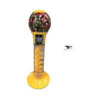 Distributeur automatique populaire à pièces pour enfants en spirale de 145 cm de haut distributeur de boules de 63mm pour capsules Gumball