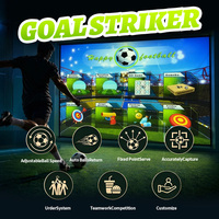 Jeux de sport interactifs de loisirs en salle, football virtuel avec projecteur, football