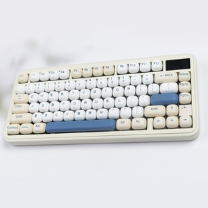 <span class=keywords><strong>Keycaps</strong></span> <span class=keywords><strong>GMK</strong></span> Soy Milk, profil arrondi, design adorable, compatibles avec la sublimation par transfert thermique, universels pour les configurations MU68, Fire68, 98, 99, 104, 108 - Product Image 5