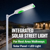 Farola Solar Integrada de 500W con Control Automático de Luz, Amplio Rango de Temperatura, para Carreteras, Áreas de Descanso, Caminos Rurales, Soporte de Ingeniería