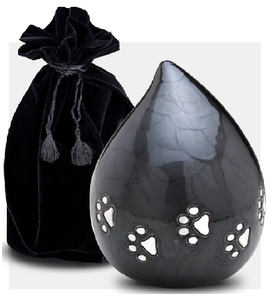 Urne de crémation pour adultes en laiton de style moderne et luxueux Superfine en forme de larme large gamme de prix de gros pour les urnes de cercueils pour animaux de compagnie - Product Image 1