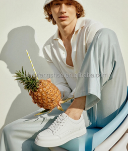 <span class=keywords><strong>Chaussures</strong></span> de marche en cuir <span class=keywords><strong>à</strong></span> auto-lacets faciles <span class=keywords><strong>à</strong></span> enfiler pour hommes, avec soutien de la voûte plantaire, antidérapantes, rehaussantes de 7 cm/2,76 pouces - Product Image 6