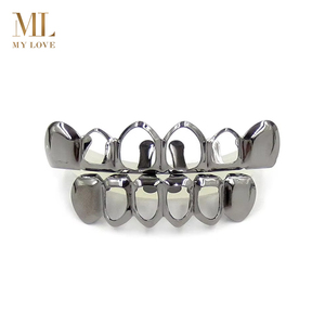 Bijoux de Corps Tendance Mylove <span class=keywords><strong>Grillz</strong></span> Hip Hop Ajourés Plaqués Or pour Dents Vente en Gros - Product Image 1
