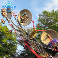 Parc d'attractions Carnaval Jeu Fun Fair Thrill Fairground Attraction Swing Twister Double Flying Chairs Rides Parachutiste Ride
