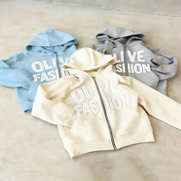 Sweat à capuche surdimensionné pour homme, personnalisé, 100% coton 480 g/m², délavé à l'acide, zippé, avec impression en relief et strass, style streetwear