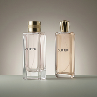 Flacon de parfum en verre givré mat de haute qualité, 30 ml, 50 ml, 100 ml, gravure personnalisée, forme sur mesure, directement de l'usine, prix compétitif
