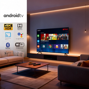 Nouvelle Télévision Intelligente LED 4K de 100 Pouces avec Contrôle Vocal Android, Taux de Rafraîchissement de 120 Hz pour la Publicité à Domicile, les Centres Commerciaux et les Entreprises - Product Image 5