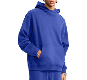 Sweat à capuche épais et lourd pour homme, coupe oversize, épaules tombantes, en molleton bouclette 380 360 320 g/m², personnalisable avec logo - Product Image 1