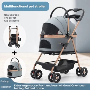 Yueshang Multi Couleur Voyage En Plein Air 4 Roues Pet Carrier Poussette Pliant <span class=keywords><strong>Chien</strong></span> Transporteur Ville <span class=keywords><strong>Marche</strong></span> Promenade <span class=keywords><strong>Chariot</strong></span> Pour Chiens Et Chats - Product Image 2