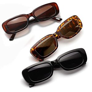 Gafas de sol rectangulares clásicas para mujer, anteojos de sol femeninos de color azul, rosa y verde, con UV400 - Product Image 2