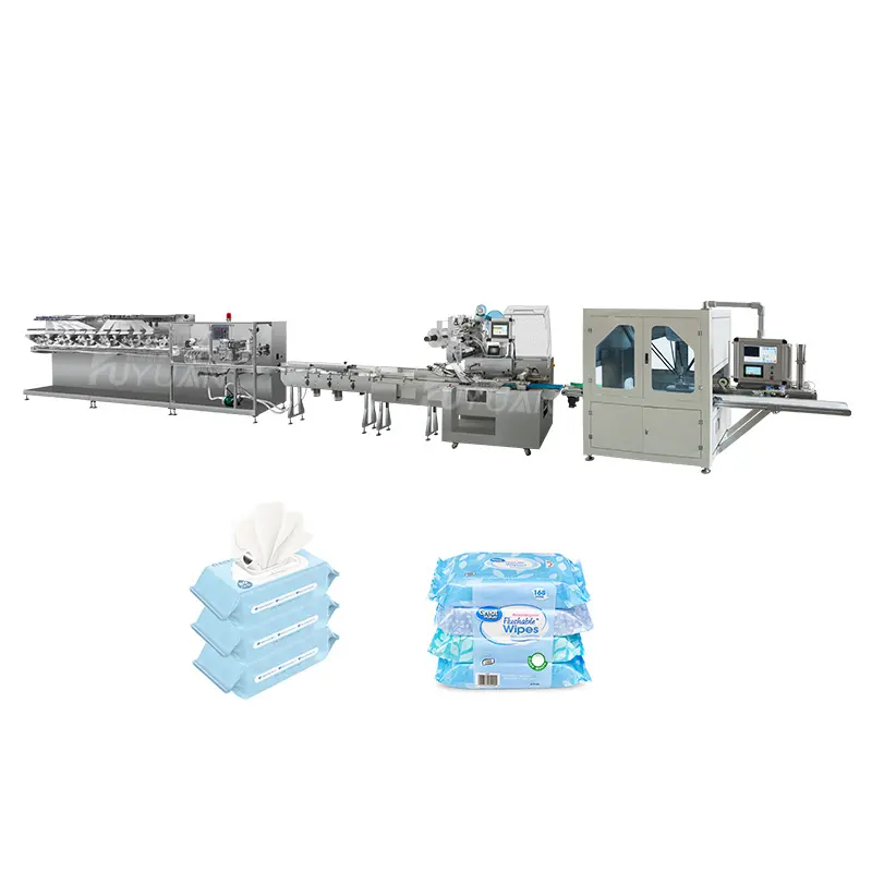Full Automatic N Folding Tissue Wet Wipe Making Machine Production Line