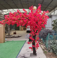 Arbres à fleurs artificielles en bois véritable de différentes tailles et de haute qualité pour la décoration de mariage à la maison
