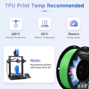 สำหรับเส้นพลาสติก TPU แบบยืดหยุ่นสำหรับเครื่องพิมพ์ 3 มิติ น้ำหนัก 1 กก. ขนาด 1.75 มม. ความแข็ง 95A  ประสิทธิภาพการเชื่อมต่อชั้นพลาสติกดีเยี่ยมสำหรับงานโมเดล - Product Image 5