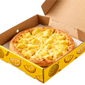 Wholesale Eco-friendly Custom Printed Disposable <b>Pizza</b> <b>Boxes</b> for Sushi Fries & Hamburgers-Durable Foldable Kraft Paper <b>Boxes</b> - Product Image 2