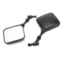 Rétroviseurs de moto noirs durables et portables, réglage pour tous les angles pour Suzuki DR 200 250 DR350 DRZ 400 650 DR650