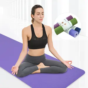 2024 Tapis de yoga en Tpe écologique pour exercice de gymnastique avec logo personnalisé, tapete para yoga