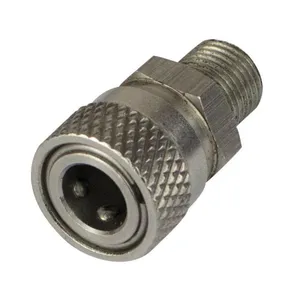 Sgancio rapido 1/8bspp 8mm adattatore di riempimento accoppiamento connettore in rame raccordi presa con kit di riparazione del tubo flessibile