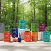 Emballage de luxe personnalisé en tube de papier de qualité alimentaire pour vitamines, gommes, pilules, boîte cylindrique biodégradable pour compléments alimentaires