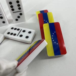 Vente en gros Jeu de dominos en acrylique personnalisé <span class=keywords><strong>à</strong></span> 2 couches de qualité supérieure Jeu de société de puzzle pour enfants et adultes - Product Image 1