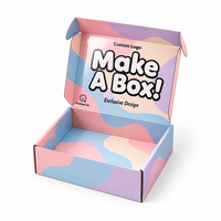 Boîte en carton ondulé personnalisée, imprimée, portable, recyclable, pliable, avec gaufrage, écologique, tailles personnalisées acceptées