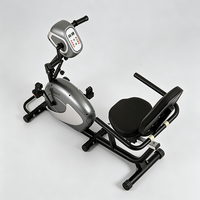 Bicicleta de Ejercicio Reclinada Eléctrica Portátil Directa de Fábrica con Resistencia Ajustable y Monitor LCD para Rehabilitación y Fitness en Casa