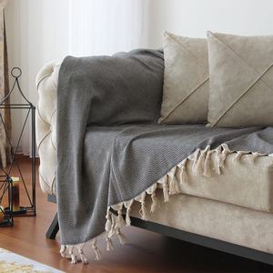 Manta tejida personalizada al por mayor para decoración del hogar, manta suave de Jacquard, manta para sofá cama, sala de estar y dormitorio - Product Image 1