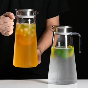 Jarra de agua acrílica, jugo, bebidas, cerveza, jarra de plástico con tapa, PC irrompible, resistente al calor para Hotel, restaurante, cantina, <span class=keywords><strong>Playa</strong></span> - Product Image 4