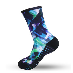 Novelty 360 Print <b>Socks</b> Custom Logo High Quality Anti-Slip Cotton <b>Polyester</b> Spandex Unisex Athletic Crew <b>Socks</b> for Sports - Product Image 4