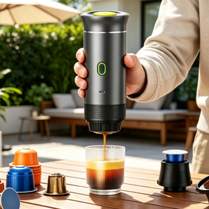 Cafetera de Viaje de 20 Bares, Autocalentable, Recargable por USB, para Café Frío y Caliente, para Coche y Camping, con Logotipo OEM - Product Image 6