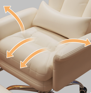 Sedia da Ufficio Ergonomica Moderna in Pelle PU, Regolabile in Altezza, Girevole a 360 Gradi, Supporto Lombare, Telaio in Metallo - Per Gaming e Studio - Product Image 4