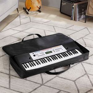 Estuche acolchado negro para teclado de piano electrónico portátil de 61 notas, fabricado por BSCI. - Product Image 6