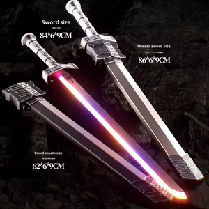 Épée Longquan pour enfants, jouet épée lumineuse multi-modes, épée clignotante avec son, accessoire de cosplay, sabres <span class=keywords><strong>laser</strong></span> - Product Image 6