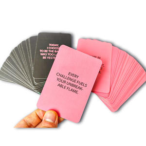 Juego de cartas personalizado pregunta personalizada manifestando familia pareja bebiendo impresión tarjetas de afirmación cubierta - Product Image 5